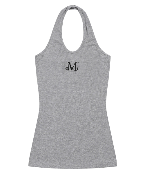 MUCENT(ムセント)の「ニューディホルターネックロングスリーブレストップス(5カラー)(Tシャツ/カットソー・レディース・ホワイト/ブラック/グレー/チャコール/ベージュ・FREE)」の14枚目の写真