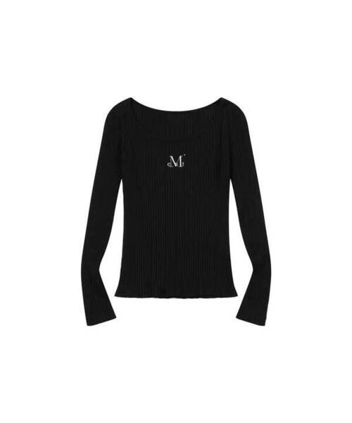 MUCENT(ムセント)の「フォシバックディテールツーウェイロングスリーブゴルジTシャツ(2カラー)(Tシャツ/カットソー・レディース・ホワイト/ブラック・FREE)」の1枚目の写真