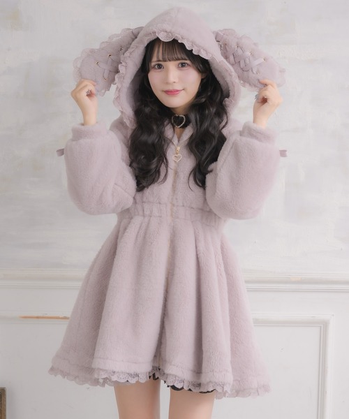 うさ耳ファーコート（その他アウター）｜ROJITA（ロジータ）の