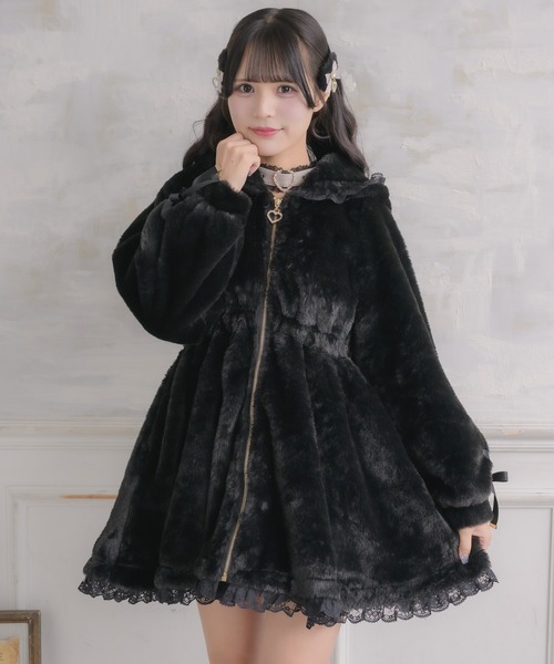 うさ耳ファーコート（その他アウター）｜ROJITA（ロジータ）の