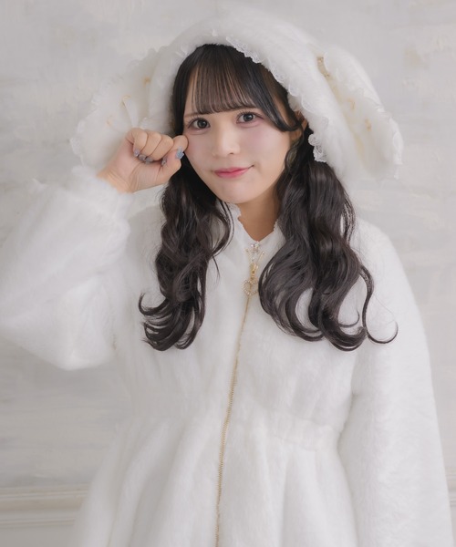 うさ耳ファーコート（その他アウター）｜ROJITA（ロジータ）の