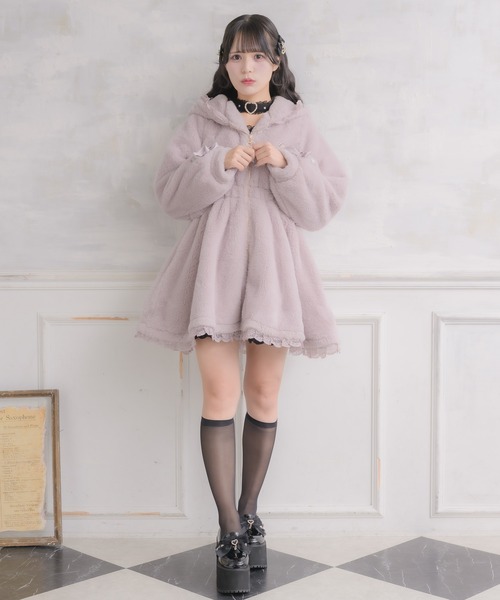 うさ耳ファーコート（その他アウター）｜ROJITA（ロジータ）の