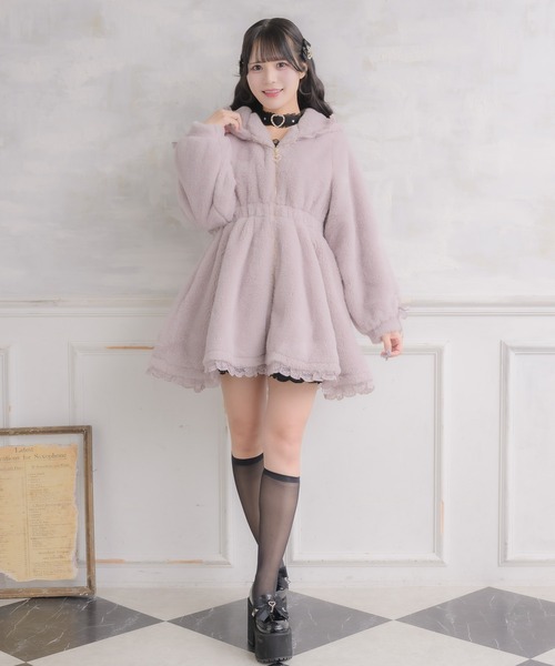 うさ耳ファーコート（その他アウター）｜ROJITA（ロジータ）の