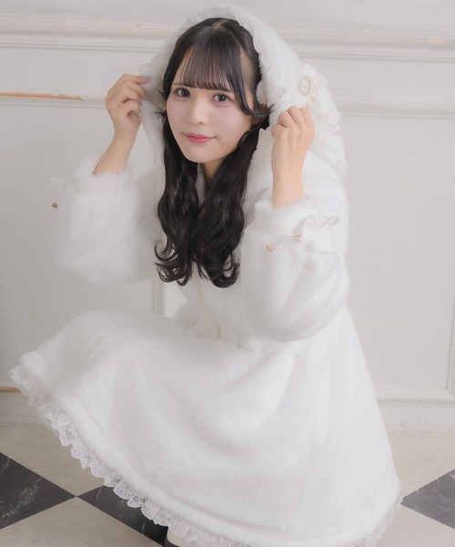 うさ耳ファーコート（その他アウター）｜ROJITA（ロジータ）の