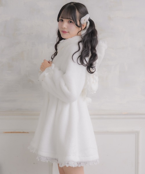 ROJITA（ロジータ）の「うさ耳ファーコート（その他アウター・レディース・ブラック/ホワイト/ピンク・FREE）」の14枚目の写真