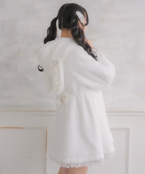 ROJITA（ロジータ）の「うさ耳ファーコート（その他アウター・レディース・ブラック/ホワイト/ピンク・FREE）」の15枚目の写真