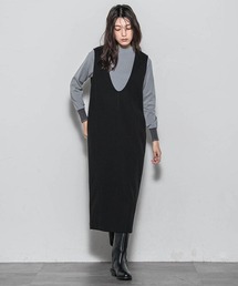 【楽・美・軽】-3kg見えIラインワンピース≪手洗い可能≫