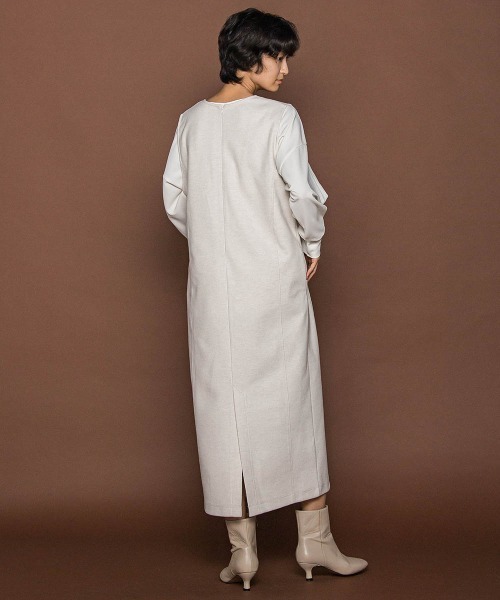 MAYSON GREY（メイソングレイ）の「【楽・美・軽】－3kg見えIラインワンピース≪手洗い可能≫（ワンピース・レディース・オフホワイト/ブラック・M）」の21枚目の写真