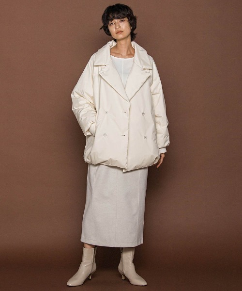MAYSON GREY（メイソングレイ）の「【楽・美・軽】－3kg見えIラインワンピース≪手洗い可能≫（ワンピース・レディース・オフホワイト/ブラック・M）」の22枚目の写真