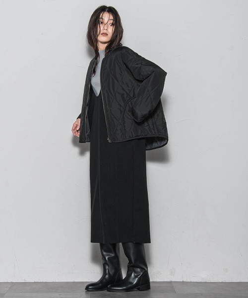 MAYSON GREY（メイソングレイ）の「【楽・美・軽】－3kg見えIラインワンピース≪手洗い可能≫（ワンピース・レディース・オフホワイト/ブラック・M）」の15枚目の写真