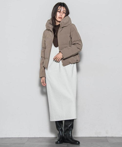 MAYSON GREY（メイソングレイ）の「【楽・美・軽】－3kg見えIラインワンピース≪手洗い可能≫（ワンピース・レディース・オフホワイト/ブラック・M）」の5枚目の写真