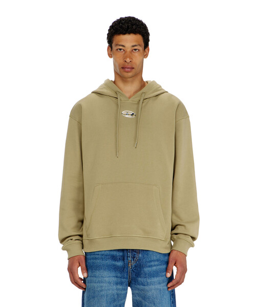 DIESEL(ディーゼル)の「メンズ プルオーバーパーカー S-NORM-HOOD-IOD(パーカー・メンズ・ブラック/ベージュ系その他・LARGE/MEDIUM/SMALL/X-LARGE/X-SMALL/XX-LARGE)」の2枚目の写真