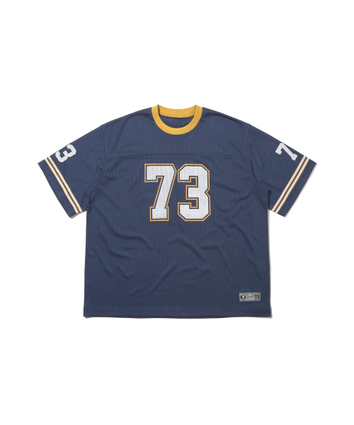 DISCUS ATHLETIC(ディスカス アスレチック)の「ハーフスリーブメッシュフットボールジャージネイビー(Tシャツ/カットソー・メンズ・その他・LARGE/MEDIUM/X-LARGE)」の2枚目の写真