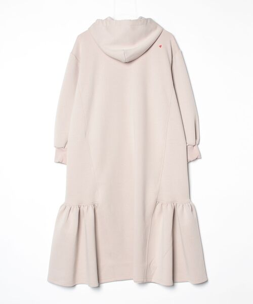 DOUBLE STANDARD CLOTHING（ダブルスタンダードクロージング）の「ダンボール フリルマキシワンピース（ワンピース・レディース・ベージュ/ネイビー・36/38）」の3枚目の写真
