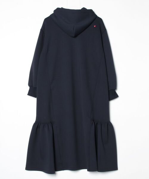DOUBLE STANDARD CLOTHING（ダブルスタンダードクロージング）の「ダンボール フリルマキシワンピース（ワンピース・レディース・ベージュ/ネイビー・36/38）」の4枚目の写真
