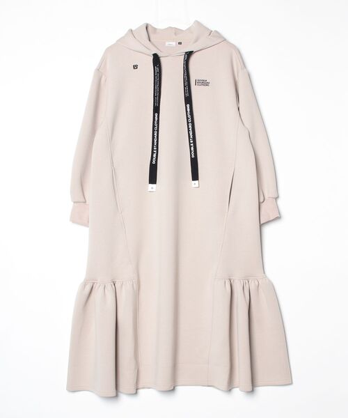 DOUBLE STANDARD CLOTHING（ダブルスタンダードクロージング）の「ダンボール フリルマキシワンピース（ワンピース・レディース・ベージュ/ネイビー・36/38）」の21枚目の写真