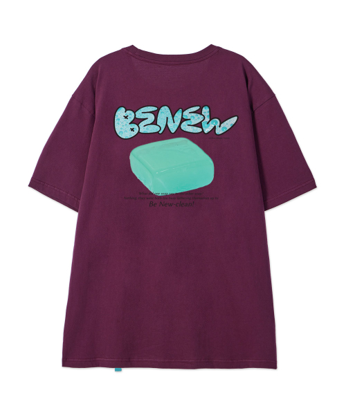 ASTRAL PROJECTION（アストラルプロジェクション）の「[ビニュ]コットンルーズフィット半袖Tシャツ_プラムパープル（Tシャツ/カットソー・メンズ・その他・LARGE/MEDIUM/X-LARGE/XX-LARGE）」の3枚目の写真