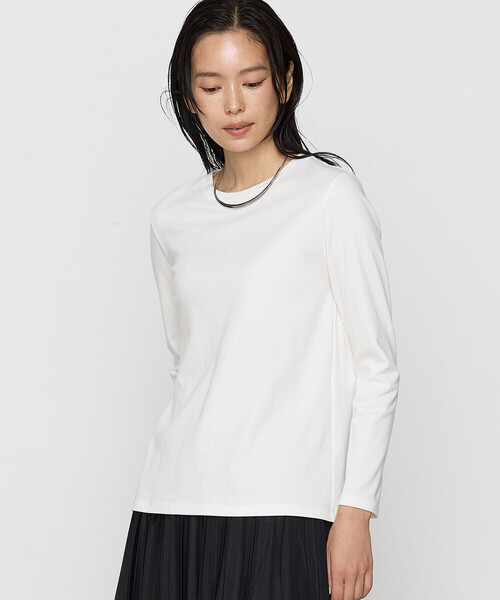 COMME CA(コムサ)の「〔 TALLサイズ 〕 フェザータッチスムース プルオーバー(Tシャツ/カットソー・レディース・ブルー/ブラック/ホワイト・15号)」の11枚目の写真