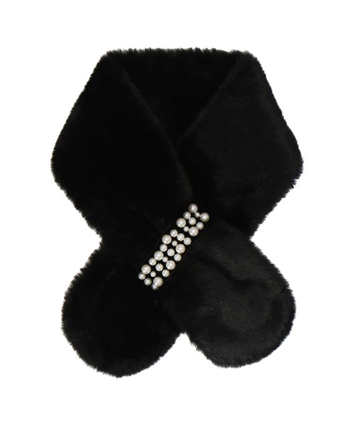 JILL STUART(ジルスチュアート)の「フェイクファー 差込マフラー(マフラー・レディース・ホワイト/ライトグレー/ブラック/ローズ・FREE)」の3枚目の写真