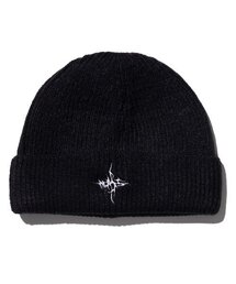 MASSNOUN（マスノウン）の「MASS TWIG SHORT BEANIE MWHAC003-BK（ニットキャップ/ビーニー）」