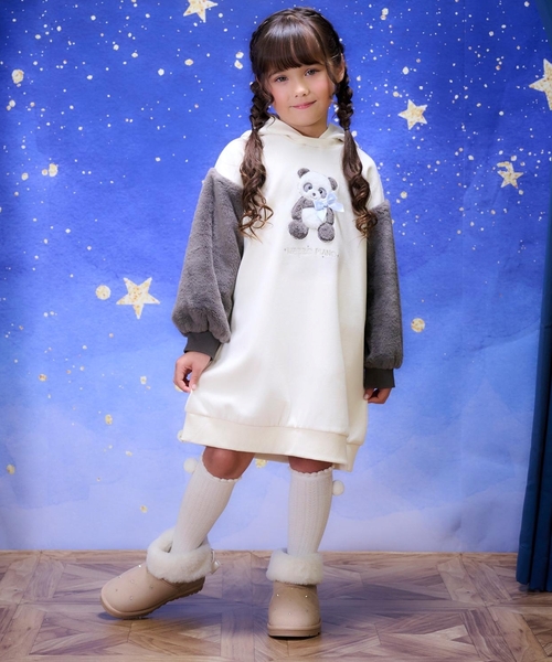 セール】動物パーカ カットワンピース（ワンピース）｜mezzo piano