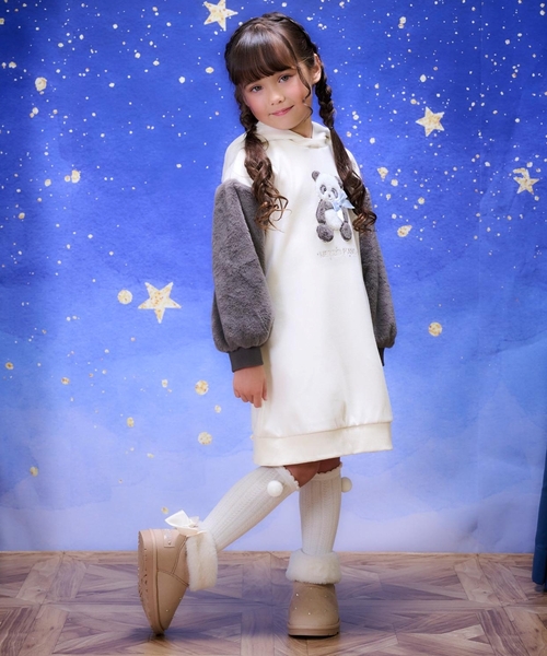 セール】動物パーカ カットワンピース（ワンピース）｜mezzo piano