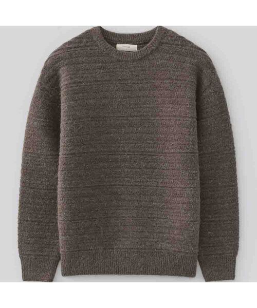 FABREGAT(ファブレガ)の「フロセンアルパカブレンドニット (4COLOR)(ニット/セーター・レディース・チャコール/モスグリーン/ダークブラウン/ベージュ・2/3)」の2枚目の写真