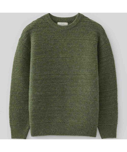 FABREGAT(ファブレガ)の「フロセンアルパカブレンドニット (4COLOR)(ニット/セーター・レディース・チャコール/モスグリーン/ダークブラウン/ベージュ・2/3)」の4枚目の写真