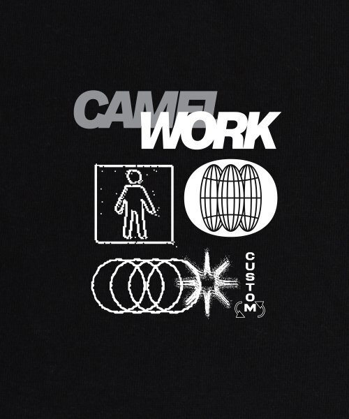 CAMEL WORK（キャメルワーク）の「グリッチスウェットシャツ(ブラック)（スウェット・メンズ・その他・LARGE/MEDIUM/X-LARGE）」の4枚目の写真