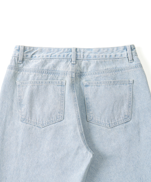 EXCONTAINER(エックスコンテナ)の「WIDE DENIM PANTS (SKY BLUE)(デニムパンツ・メンズ・その他・SMALL/LARGE/X-LARGE/X-SMALL)」の3枚目の写真