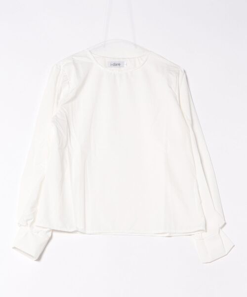 i-dare(アイディア)の「【i-dare】ラウンドネック パフスリーブ 長袖 ブラウス(シャツ/ブラウス・レディース・ホワイト/ブラック/ブルー・LARGE/MEDIUM/SMALL/X-LARGE)」の10枚目の写真