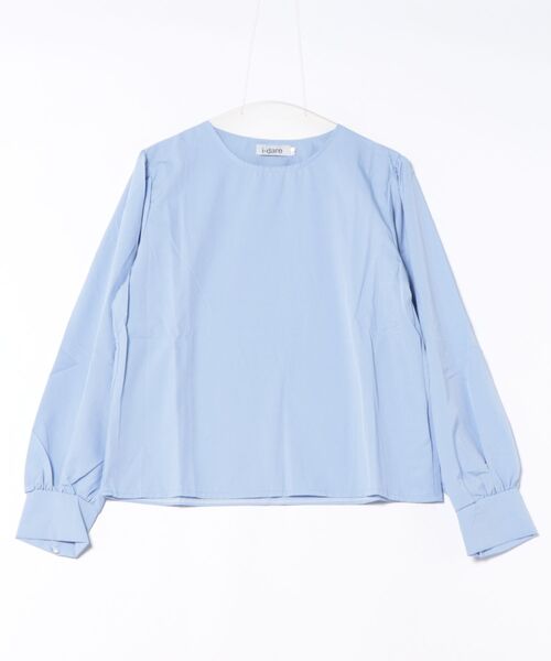 i-dare(アイディア)の「【i-dare】ラウンドネック パフスリーブ 長袖 ブラウス(シャツ/ブラウス・レディース・ホワイト/ブラック/ブルー・LARGE/MEDIUM/SMALL/X-LARGE)」の12枚目の写真