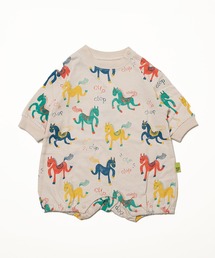 MAKE YOUR DAY（メイクユアデイ）の「カラフルポニー総柄長袖ロンパス（ロンパース）」