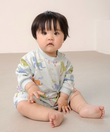 MAKE YOUR DAY（メイクユアデイ）の「カラフルポニー総柄長袖ロンパス（ロンパース）」