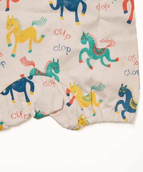 MAKE YOUR DAY（メイクユアデイ）の「カラフルポニー総柄長袖ロンパス（ロンパース・キッズ・アイボリー/サックスブルー・70/80）」の11枚目の写真