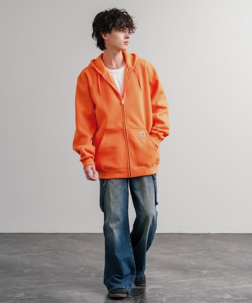 セール】Carhartt カーハート MIDWEIGHT HOODED ZIP-FRONT SWEATSHIRT