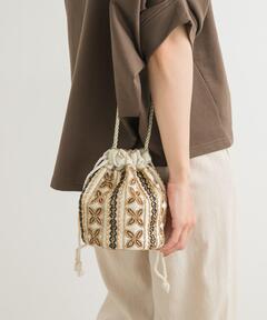 新品タグ付き　インドビーズ巾着バッグ　かぐれ　アーバンリサーチドアーズ インドビーズ巾着バッグ（ショルダーバッグ）｜URBAN RESEARCH DOORS