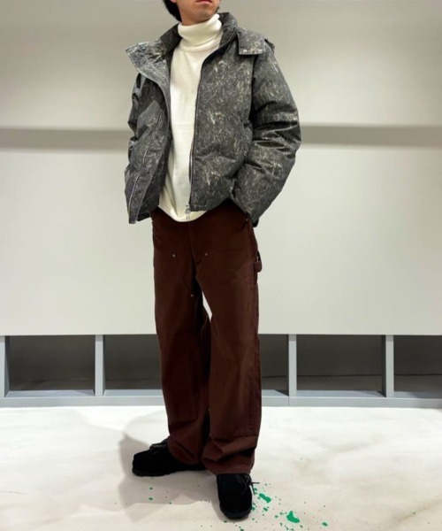 LOVELESS（ラブレス）の「ニュアンスプリントフーディーダウン（ダウンジャケット/コート・メンズ・チャコールグレー・M/L）」の4枚目の写真