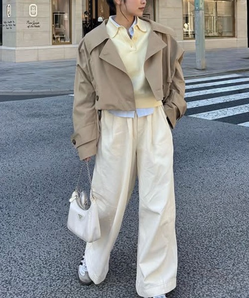 RANAN（ラナン）の「2タックワイドデニムイージーパンツ【4サイズ展開 S/M/L/LL】（デニムパンツ・レディース・ブルー/グレー/ライトブルー/アイボリー・L/LL/M/S）」の16枚目の写真