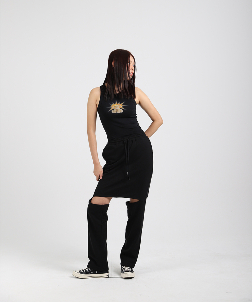 COTTONREBIRTHCLUB（コットンリバースクラブ）の「ハイブリッドパンツ（ネイビー）（スウェットパンツ・レディース・その他・SMALL/MEDIUM）」の5枚目の写真