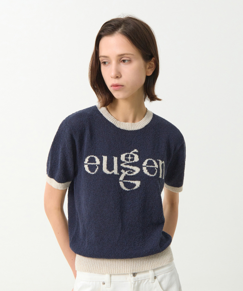 EUGGEN(ユジェン)の「ツートンブークルハーフニット_ネイビー(ニット/セーター・レディース・その他・SMALL/MEDIUM)」の4枚目の写真