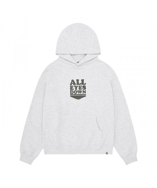 ALL EYES DOWN(オール アイズ ダウン)の「CHENILLE EMBLEM HOODIE(L/Melange)(パーカー・レディース・その他・LARGE)」の1枚目の写真