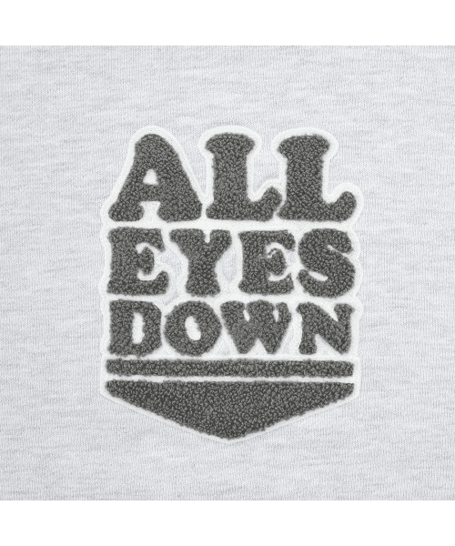 ALL EYES DOWN(オール アイズ ダウン)の「CHENILLE EMBLEM HOODIE(L/Melange)(パーカー・レディース・その他・LARGE)」の3枚目の写真