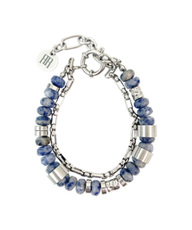RAD FICTION（ラッドフィックション）の「DANDEL BOLD GEMSTONE CHAIN BRACELET / CLOUDY BLUE（ブレスレット）」