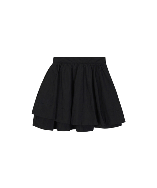 NITINA(ニティナ)の「シャイニーダブルフレアスカートBK(スカート・レディース・ブラック・SMALL/MEDIUM)」の6枚目の写真