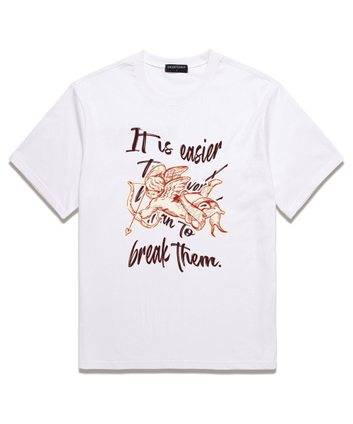 WISSY(ウィッシー)の「CUPID LESSON 半袖Tシャツ (WS028) ホワイト(Tシャツ/カットソー・レディース・その他・SMALL/MEDIUM/LARGE/X-LARGE/XX-LARGE)」の1枚目の写真