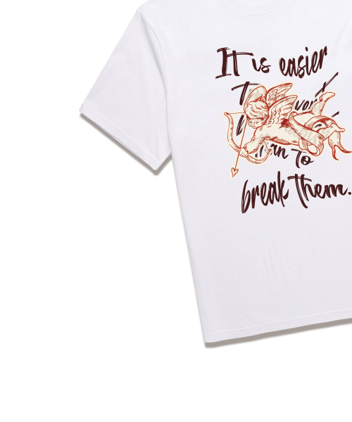 WISSY(ウィッシー)の「CUPID LESSON 半袖Tシャツ (WS028) ホワイト(Tシャツ/カットソー・レディース・その他・SMALL/MEDIUM/LARGE/X-LARGE/XX-LARGE)」の3枚目の写真