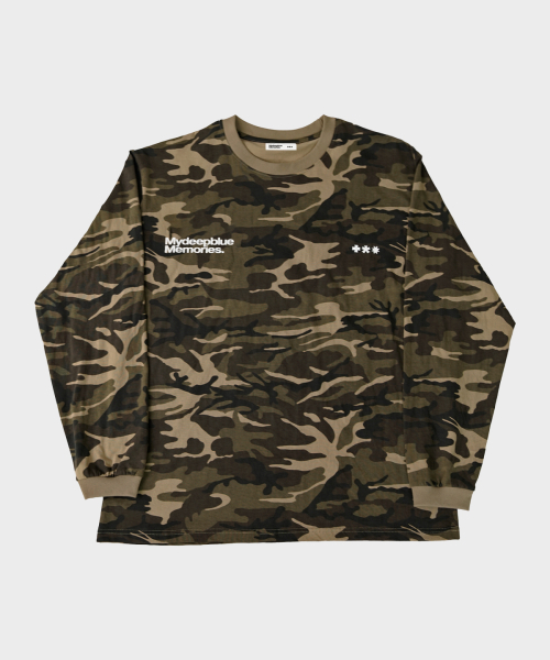 mydeepbluememories(マイディープブルーメモリーズ)の「MM SYMBOL LOGO CAMO LONG SLEEVE #1(Tシャツ/カットソー・レディース・その他・FREE)」の3枚目の写真