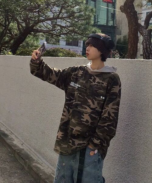 mydeepbluememories(マイディープブルーメモリーズ)の「MM SYMBOL LOGO CAMO LONG SLEEVE #1(Tシャツ/カットソー・レディース・その他・FREE)」の9枚目の写真