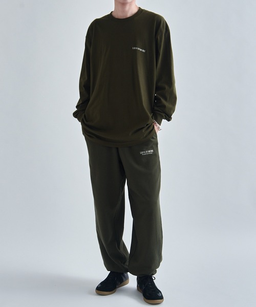 MAISON CLUB（メゾンクラブ）の「【MAISON CLUB】ワンポイント刺繍ロングスリーブTee LESS IS MORE（Tシャツ/カットソー・メンズ・ブラック/カーキ/ホワイト/ネイビー・XX-LARGE/M/XL/L）」の13枚目の写真